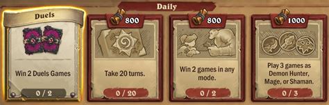 Daily And Weekly Quests .